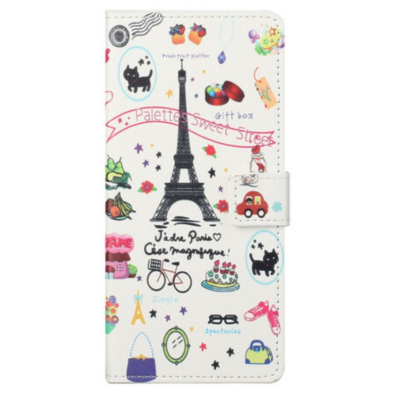 Flip Cover iPhone 13 Pro Max Jeg Elsker Paris