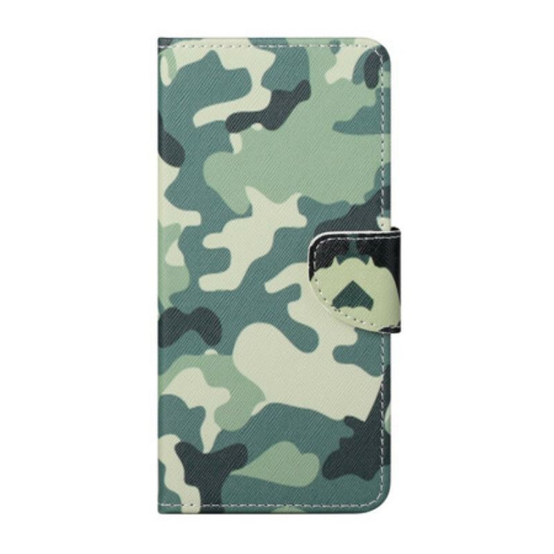 Flip Cover iPhone 13 Pro Max Militær Camouflage