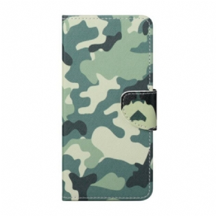 Flip Cover iPhone 13 Pro Max Militær Camouflage