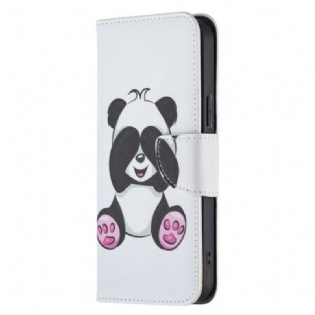 Flip Cover iPhone 13 Pro Max Panda Sjov