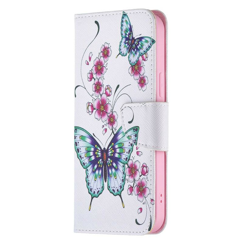 Flip Cover iPhone 13 Pro Max Utrolige Sommerfugle