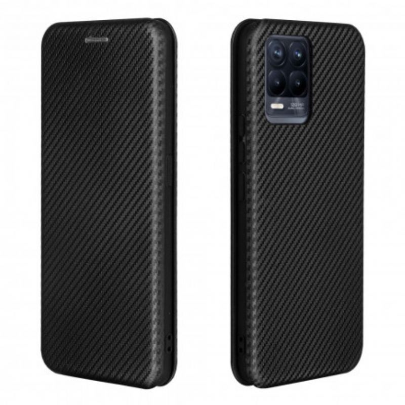 Cover Realme 8 / 8 Pro Flip Cover Farvet Carbon Silikone