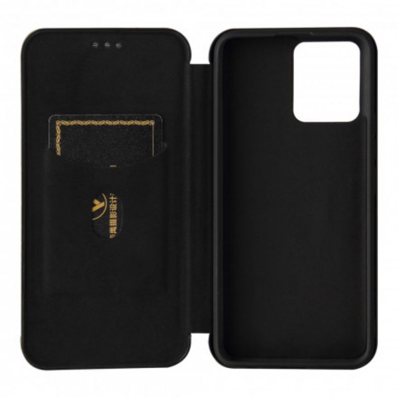 Cover Realme 8 / 8 Pro Flip Cover Farvet Carbon Silikone