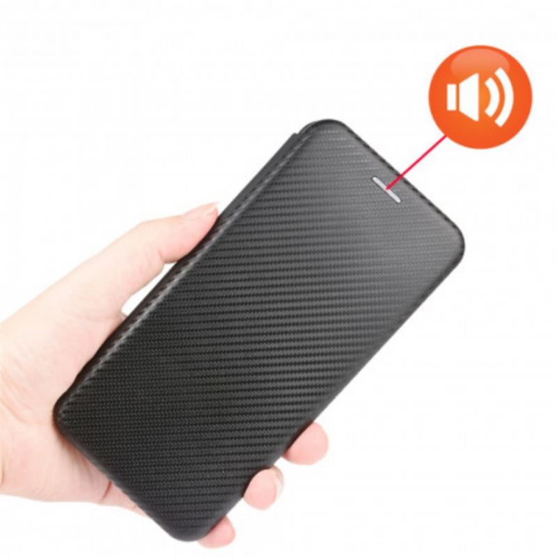 Cover Realme 8 / 8 Pro Flip Cover Farvet Carbon Silikone