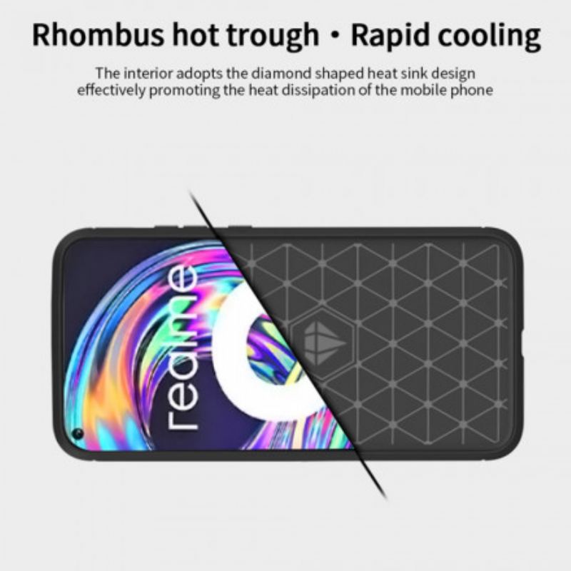 Cover Realme 8 / 8 Pro Mofi Børstet Kulfiber