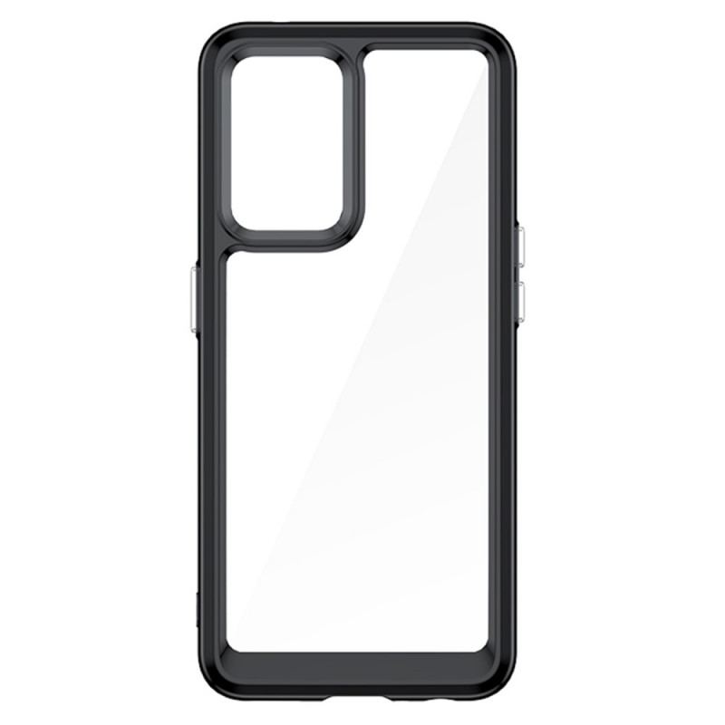 Cover Oppo Find X5 Lite Hybrid Gennemsigtige Farvede Kanter