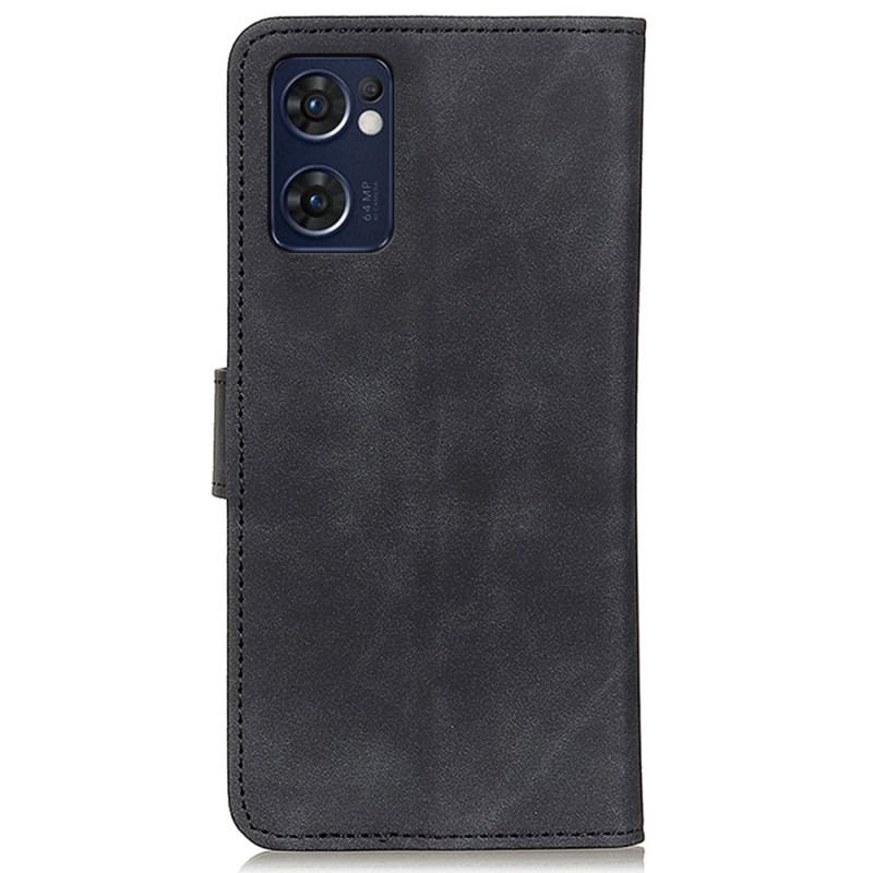 Flip Cover Oppo Find X5 Lite Khazneh Vintage Lædereffekt