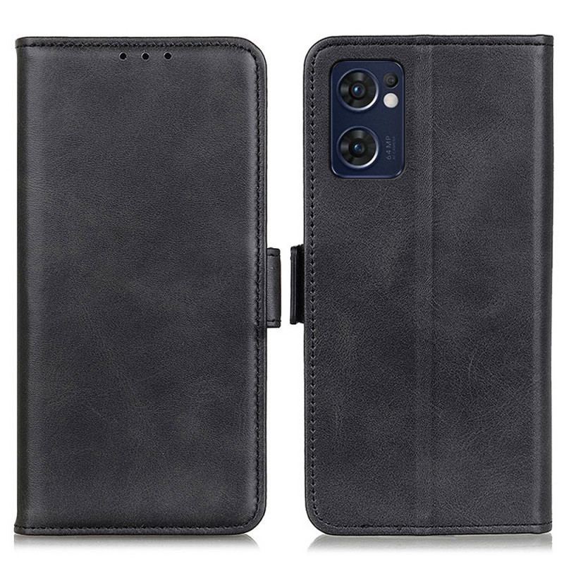 Flip Cover Oppo Find X5 Lite Læder Cover Dobbelt Klap