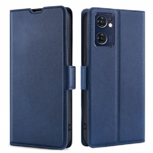 Flip Cover Oppo Find X5 Lite Læder Cover Flap Dobbelt Design