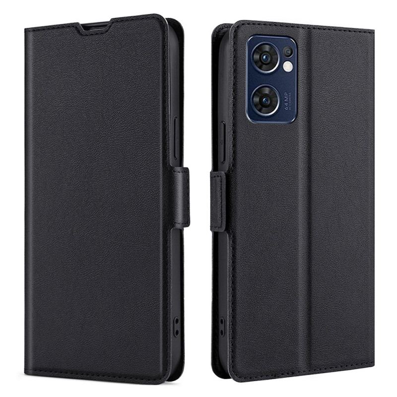 Flip Cover Oppo Find X5 Lite Læder Cover Flap Dobbelt Design