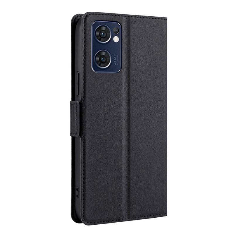 Flip Cover Oppo Find X5 Lite Læder Cover Flap Dobbelt Design