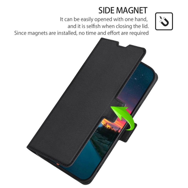 Flip Cover Oppo Find X5 Lite Læder Cover Flap Dobbelt Design