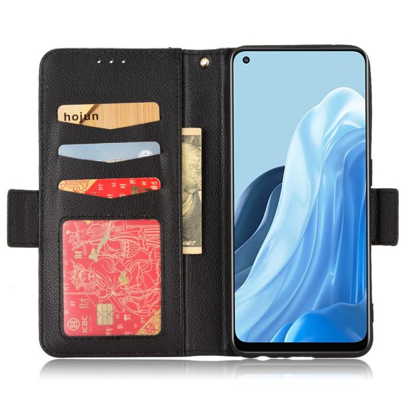 Flip Cover Oppo Find X5 Lite Læder Cover Flap Dobbelt Nye Farver