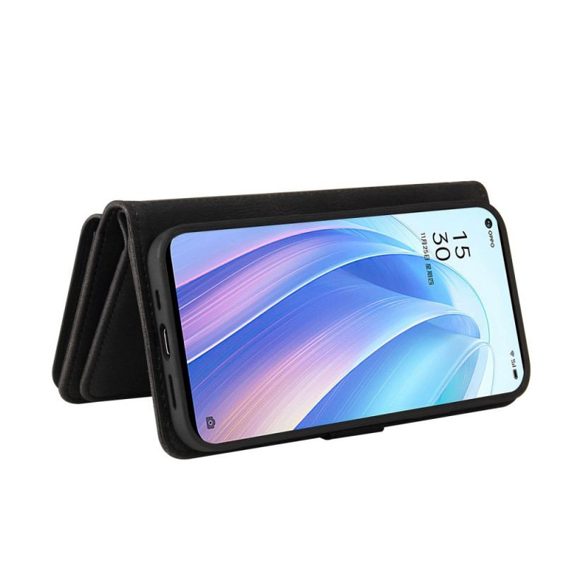 Læder Cover Oppo Find X5 Lite Multifunktionskortholder