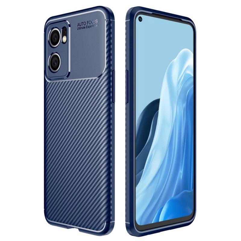 Mobilcover Oppo Find X5 Lite Børstet Kulfiber