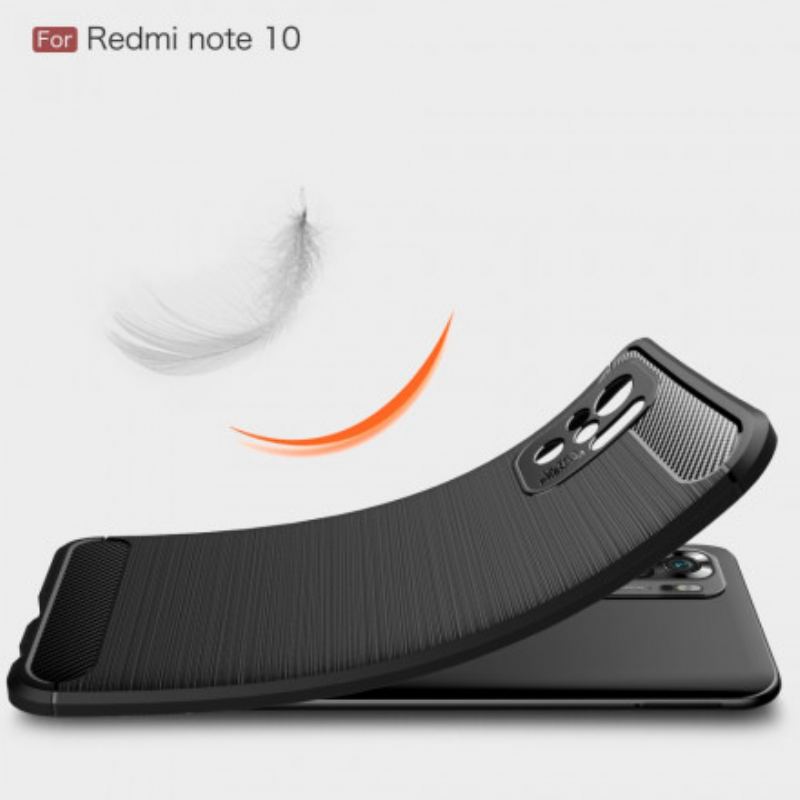 Cover Xiaomi Redmi Note 10 / 10S Børstet Kulfiber