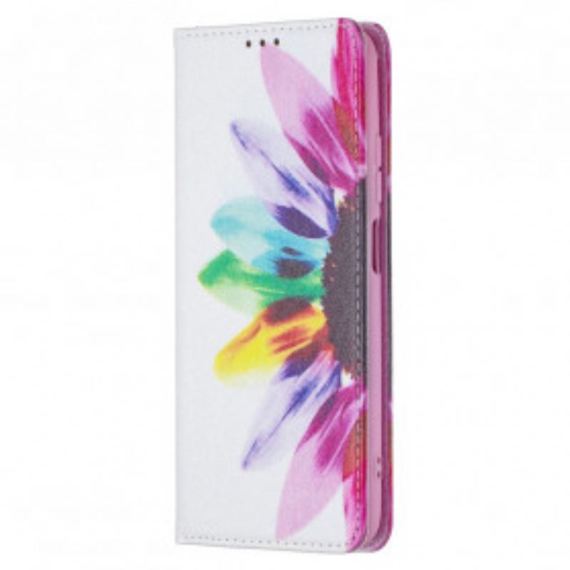 Cover Xiaomi Redmi Note 10 / 10S Flip Cover Akvarel Blomst