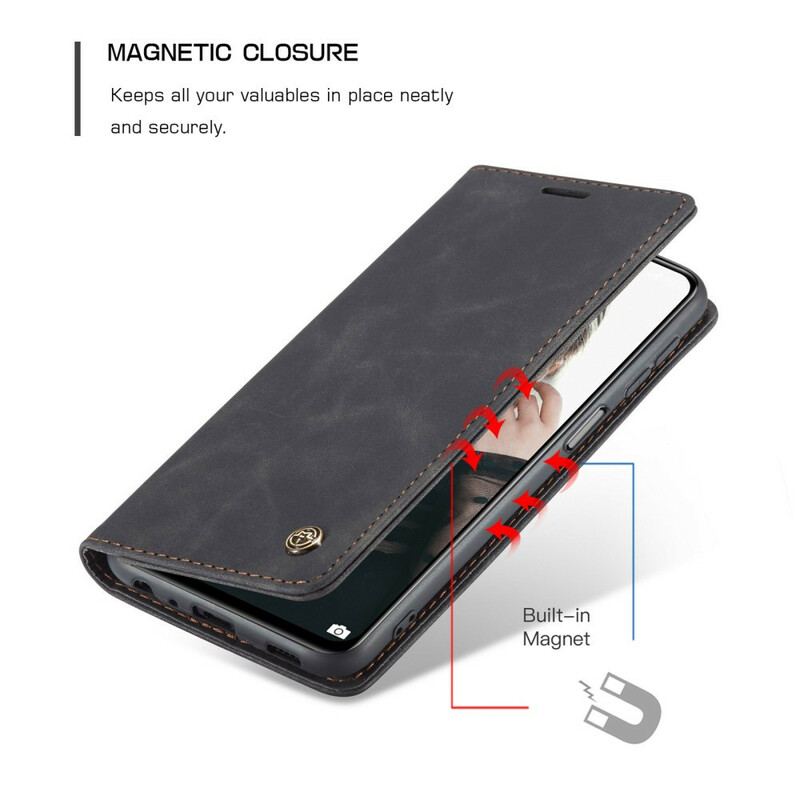 Cover Xiaomi Redmi Note 10 / 10S Flip Cover Caseme Lædereffekt