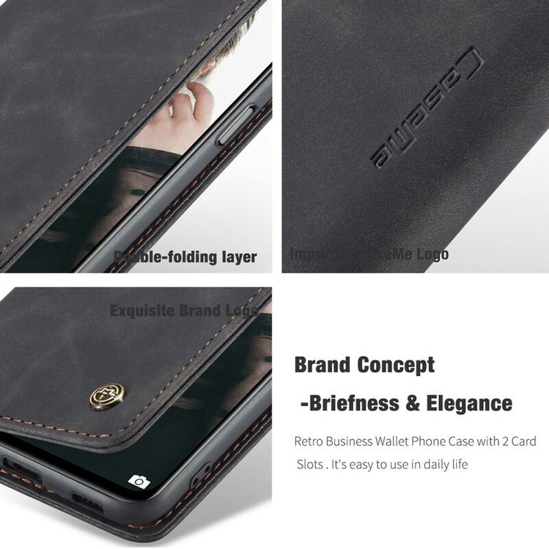 Cover Xiaomi Redmi Note 10 / 10S Flip Cover Caseme Lædereffekt