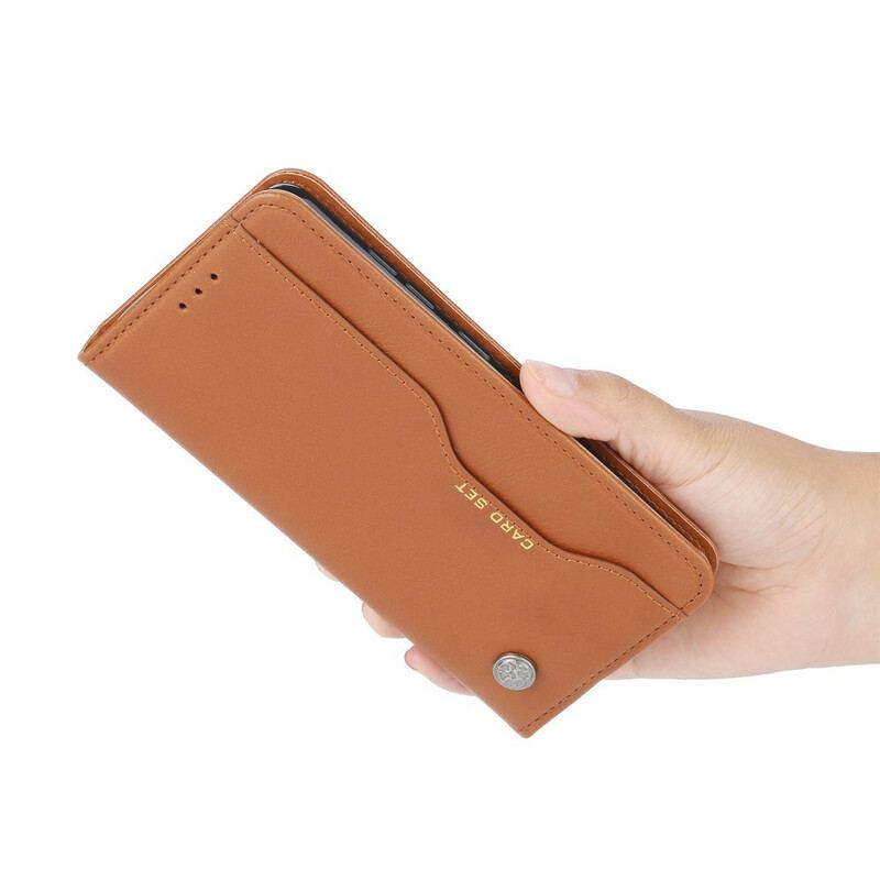 Cover Xiaomi Redmi Note 10 / 10S Flip Cover Kortholder I Imiteret Læder