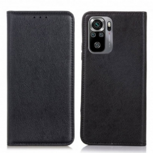 Cover Xiaomi Redmi Note 10 / 10S Flip Cover Litchi Split Læder