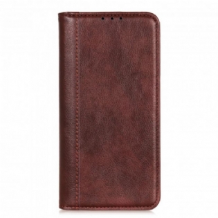 Cover Xiaomi Redmi Note 10 / 10S Flip Cover Litchi Split Læderversion