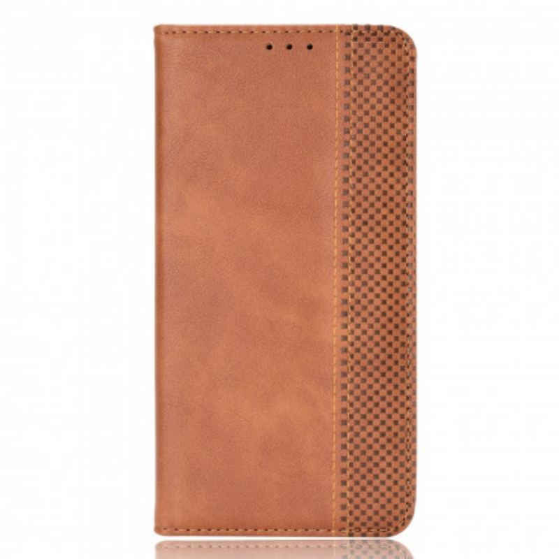 Cover Xiaomi Redmi Note 10 / 10S Flip Cover Stiliseret Vintage Lædereffekt