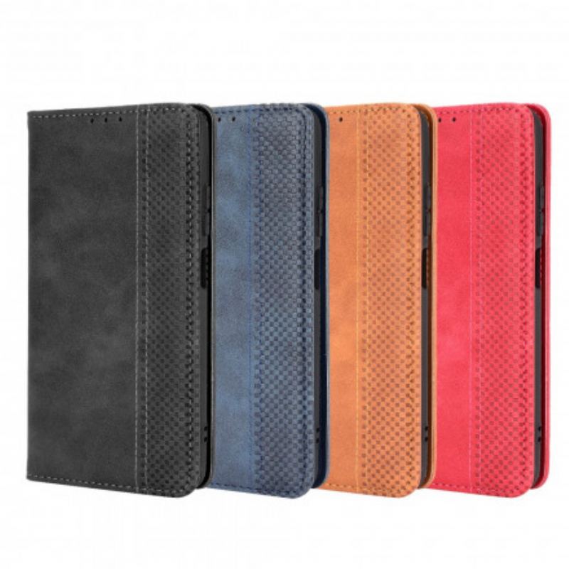 Cover Xiaomi Redmi Note 10 / 10S Flip Cover Stiliseret Vintage Lædereffekt