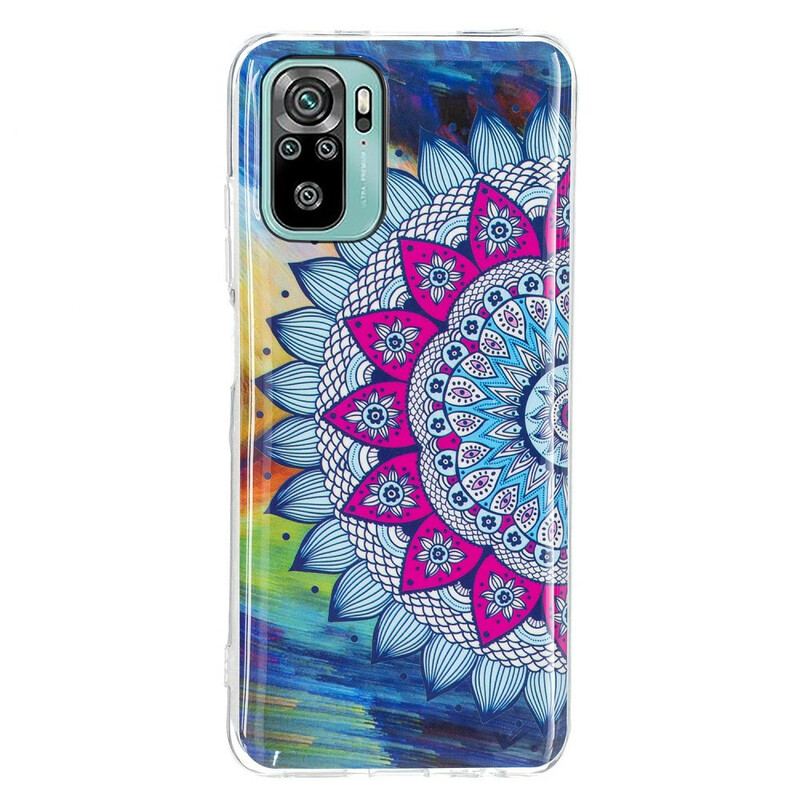 Cover Xiaomi Redmi Note 10 / 10S Fluorescerende Farverig Mandala