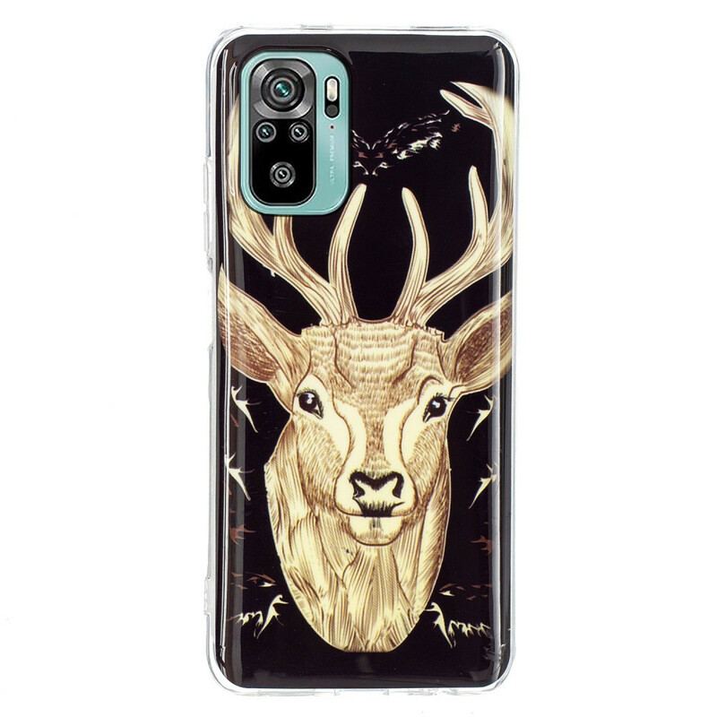 Cover Xiaomi Redmi Note 10 / 10S Fluorescerende Majestic Deer