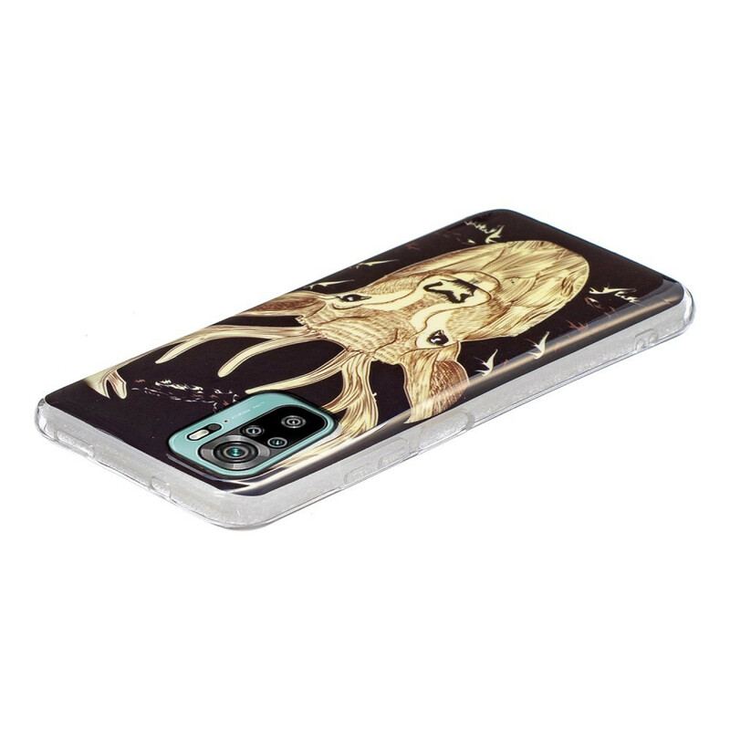 Cover Xiaomi Redmi Note 10 / 10S Fluorescerende Majestic Deer