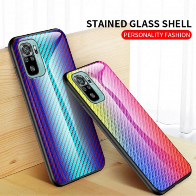 Cover Xiaomi Redmi Note 10 / 10S Kulfiber Hærdet Glas