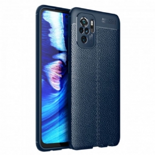 Cover Xiaomi Redmi Note 10 / 10S Lædereffekt Litchi Dobbelt Linje