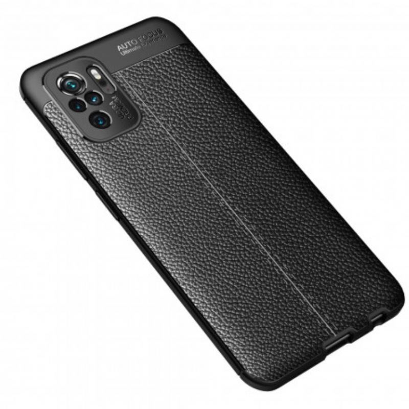 Cover Xiaomi Redmi Note 10 / 10S Lædereffekt Litchi Dobbelt Linje