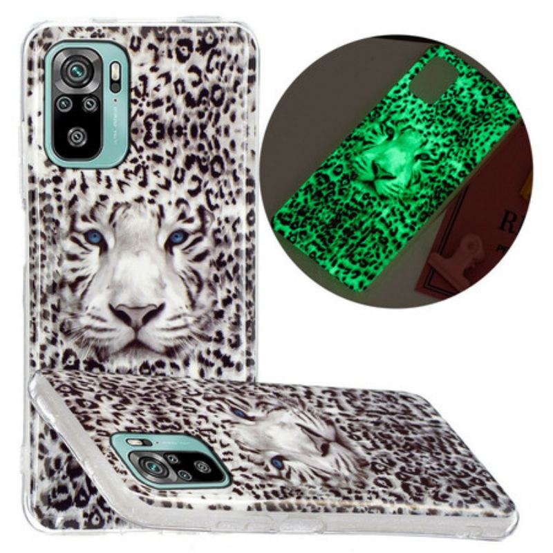 Cover Xiaomi Redmi Note 10 / 10S Leopard Fluorescerende