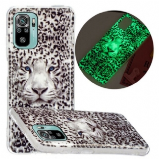 Cover Xiaomi Redmi Note 10 / 10S Leopard Fluorescerende