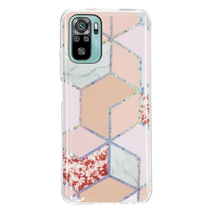 Cover Xiaomi Redmi Note 10 / 10S Marmor Geometri