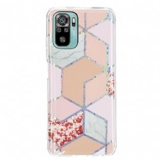 Cover Xiaomi Redmi Note 10 / 10S Marmor Geometri