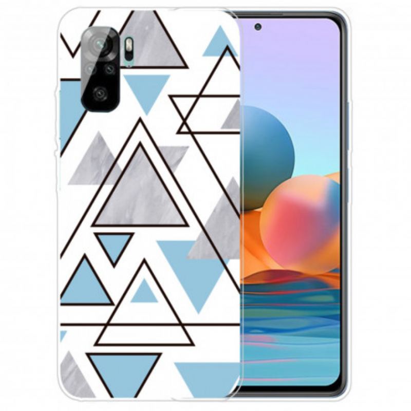 Cover Xiaomi Redmi Note 10 / 10S Marmor Trekanter