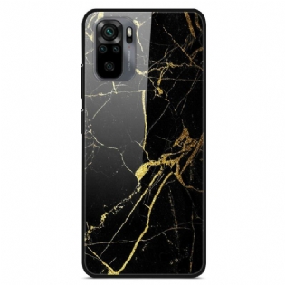 Cover Xiaomi Redmi Note 10 / 10S Supreme Marmor Hærdet Glas