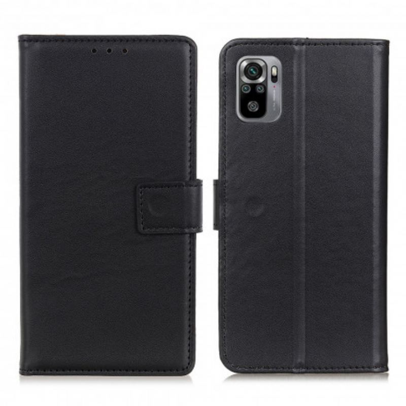 Flip Cover Xiaomi Redmi Note 10 / 10S Almindeligt Imiteret Læder