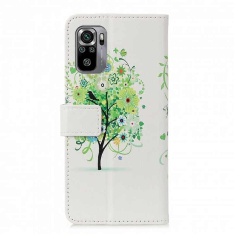 Flip Cover Xiaomi Redmi Note 10 / 10S Blomstrende Træ