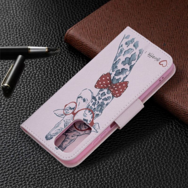 Flip Cover Xiaomi Redmi Note 10 / 10S Brainy Giraf