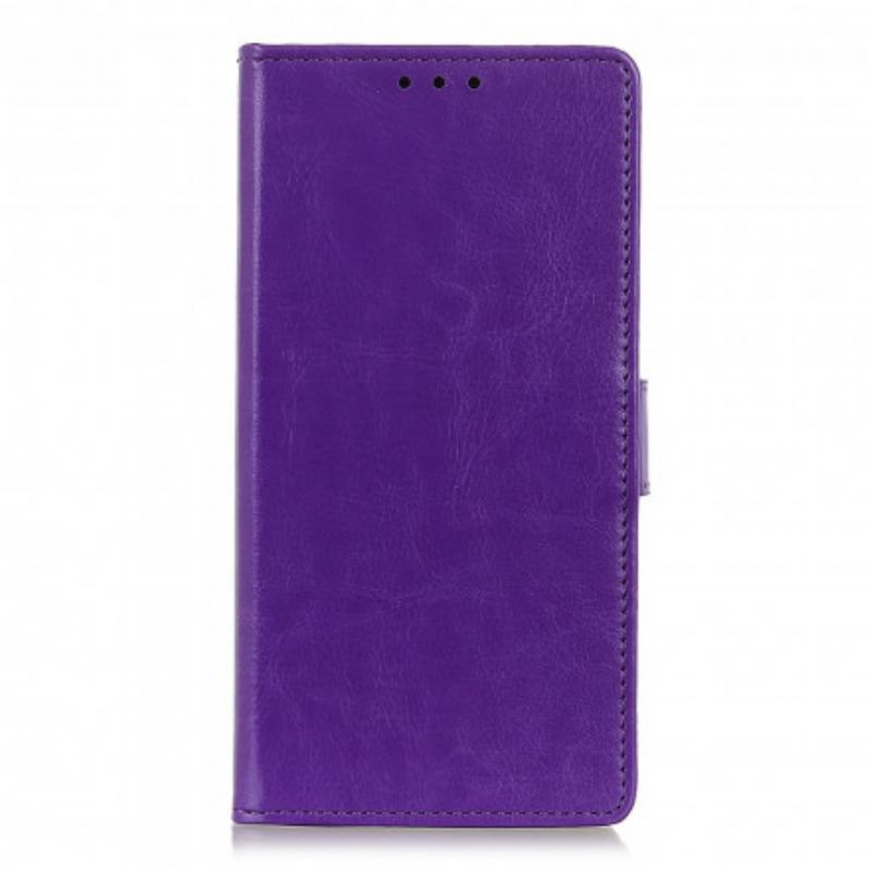 Flip Cover Xiaomi Redmi Note 10 / 10S Enkel Skinnende Lædereffekt