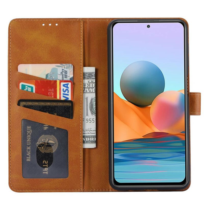 Flip Cover Xiaomi Redmi Note 10 / 10S Forreste Kortholder Og Rem