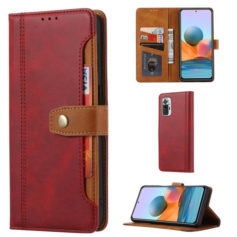 Flip Cover Xiaomi Redmi Note 10 / 10S Forreste Kortholder Og Rem