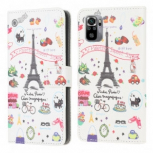 Flip Cover Xiaomi Redmi Note 10 / 10S Jeg Elsker Paris