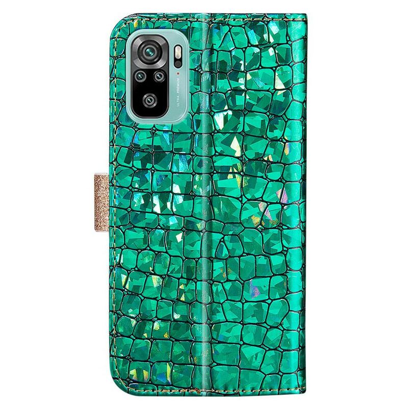 Flip Cover Xiaomi Redmi Note 10 / 10S Krokodille Diamanter