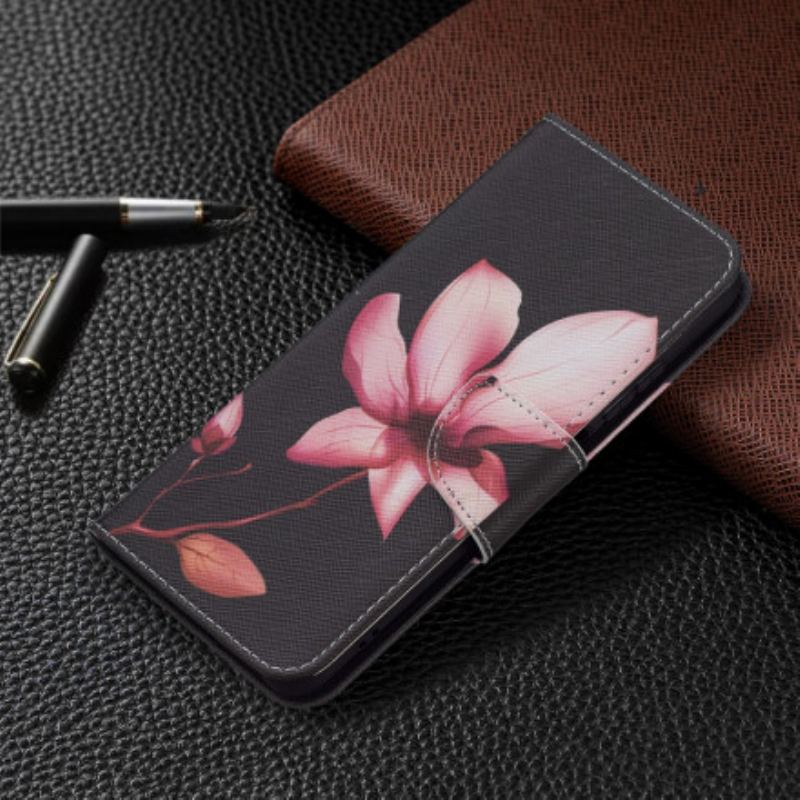 Flip Cover Xiaomi Redmi Note 10 / 10S Lyserød Blomst