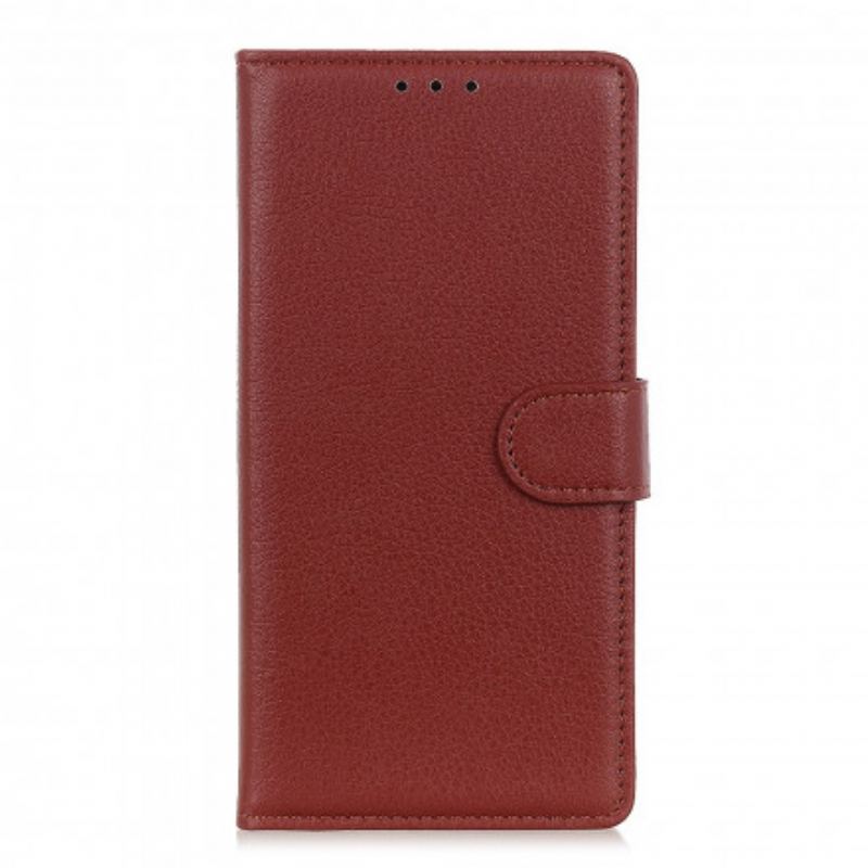 Flip Cover Xiaomi Redmi Note 10 / 10S Premium Litchi-lædereffekt